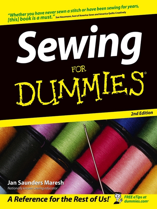 Title details for Sewing For Dummies by Jan Saunders Maresh - Wait list